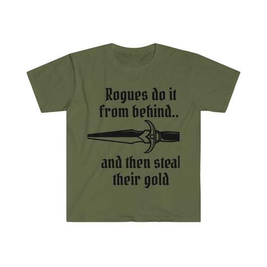 Rogues do it from behind - Unisex Softstyle T-Shirt