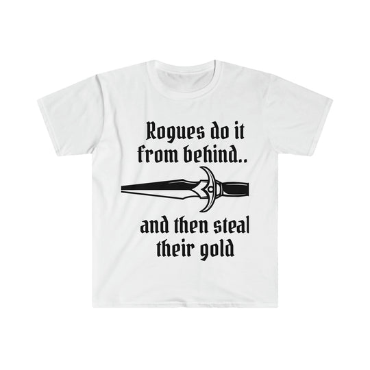 Rogues do it from behind - Unisex Softstyle T-Shirt