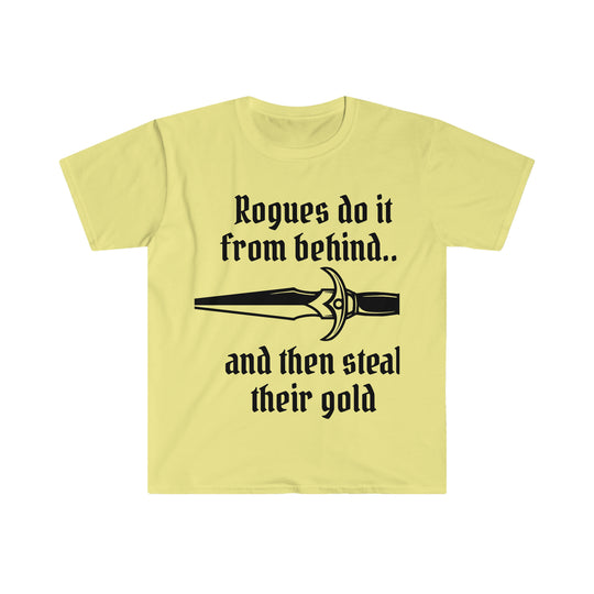 Rogues do it from behind - Unisex Softstyle T-Shirt