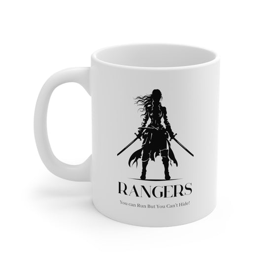 Rangers - You can run but you can't hide - Ceramic Mug 11oz