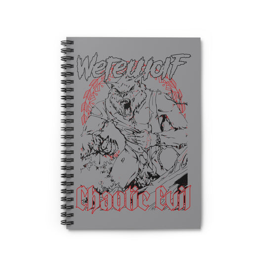 Alignment - Werewolf - Spiral Notebook - Ruled Line