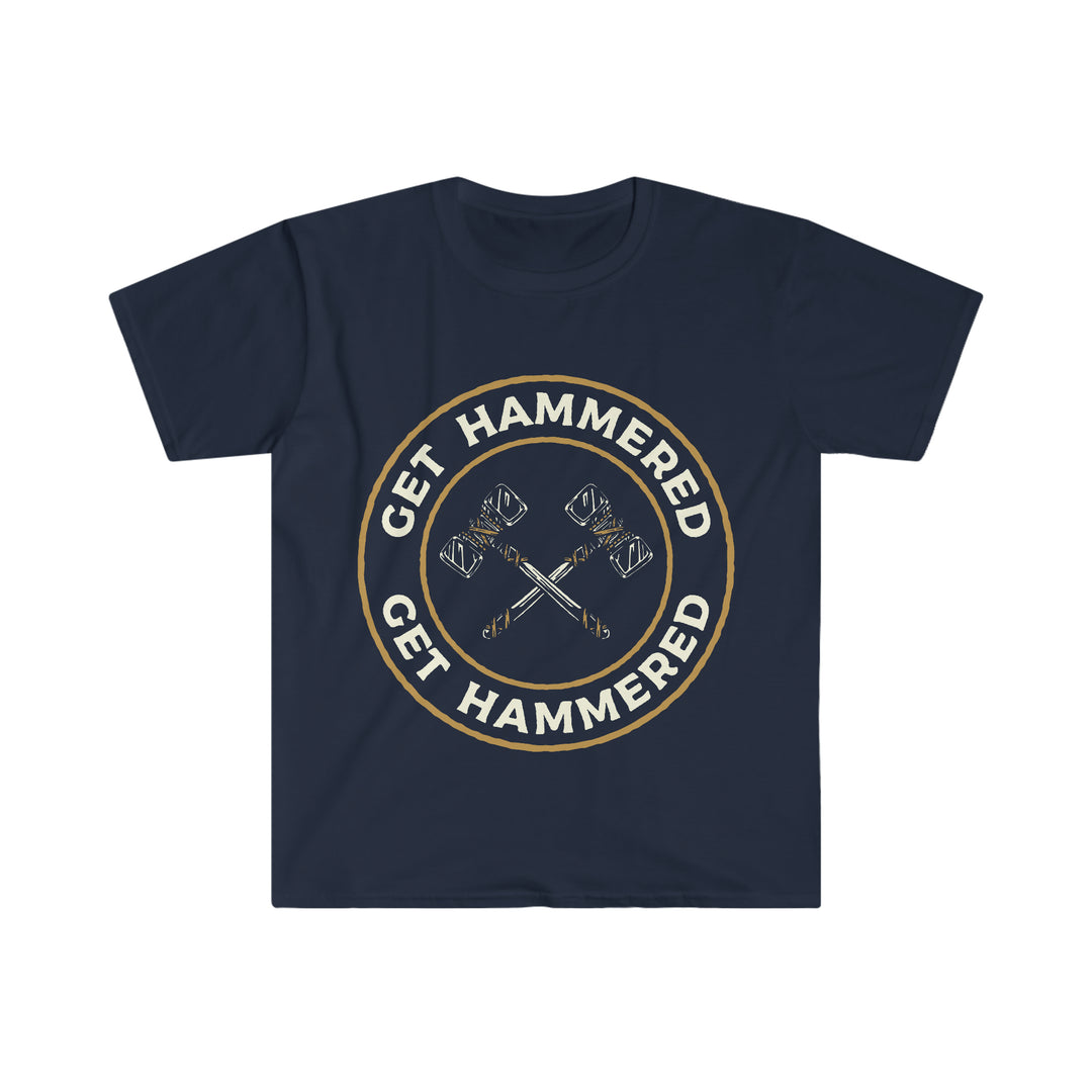 Get Hammered 2 (white lettering) - Unisex Softstyle T-Shirt