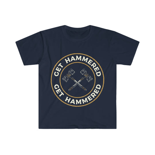 Get Hammered 2 (white lettering) - Unisex Softstyle T-Shirt