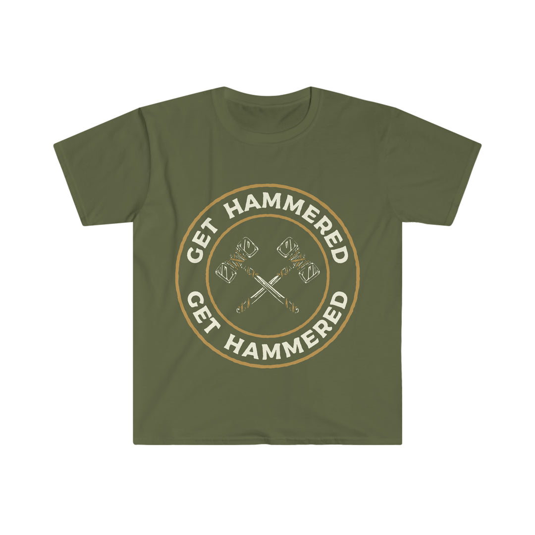 Get Hammered 2 (white lettering) - Unisex Softstyle T-Shirt