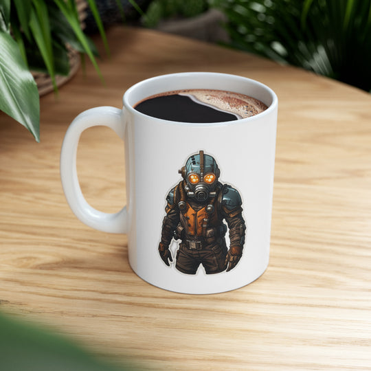 Dieselpunk Warrior  - Ceramic Mug 11oz