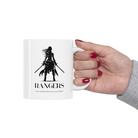 Rangers - You can run but you can't hide - Ceramic Mug 11oz