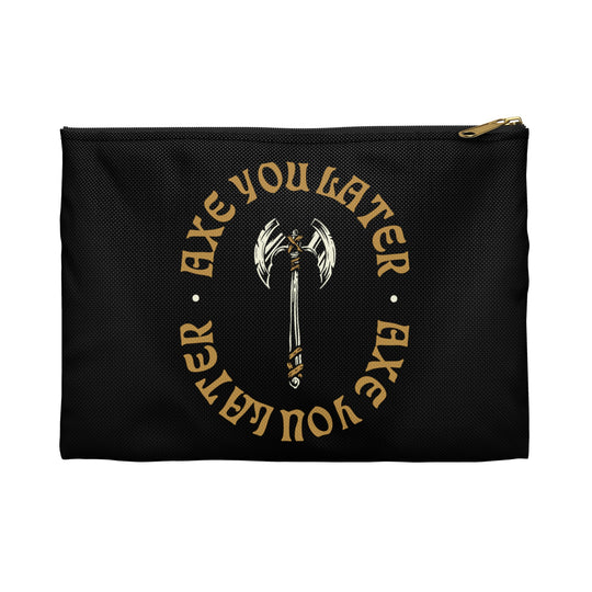 Axe you Later 2 (yellow lettering) - Accessory Pouch