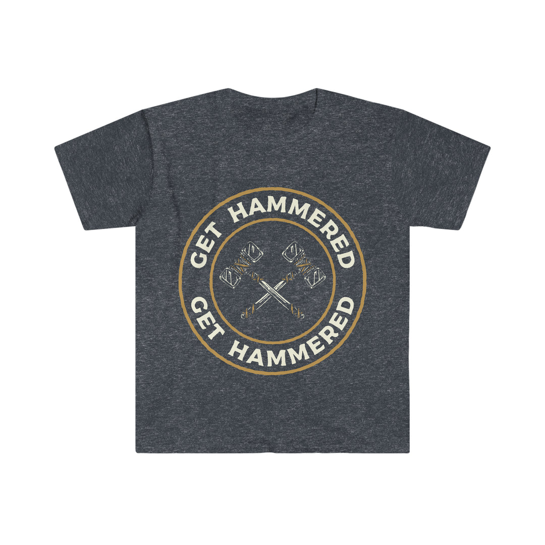 Get Hammered 2 (white lettering) - Unisex Softstyle T-Shirt