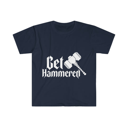 Get Hammered (White) - Unisex Softstyle T-Shirt