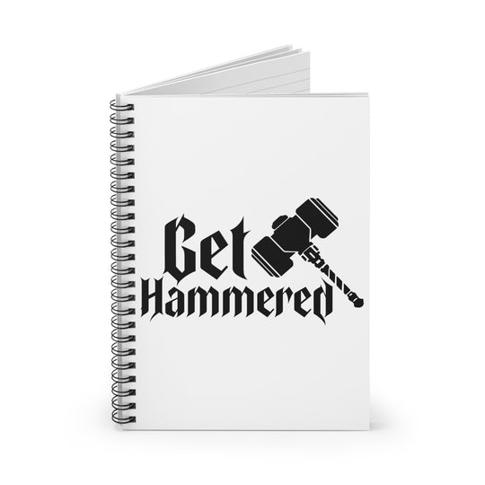 Get Hammered - Spiral Notebook - Ruled Line