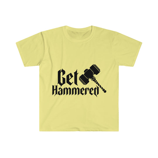 Get Hammered (Black) - Unisex Softstyle T-Shirt