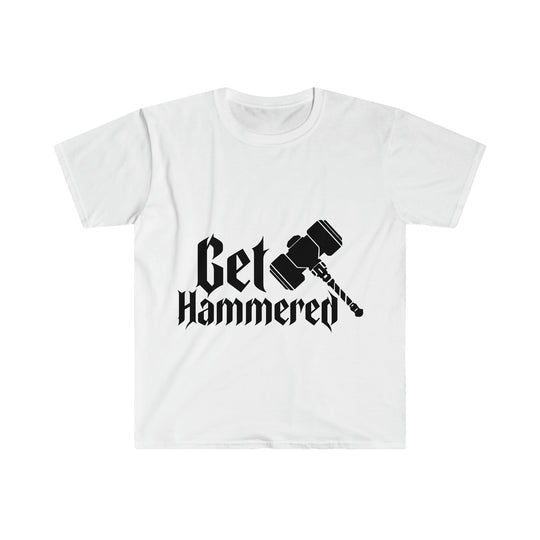 Get Hammered (Black) - Unisex Softstyle T-Shirt