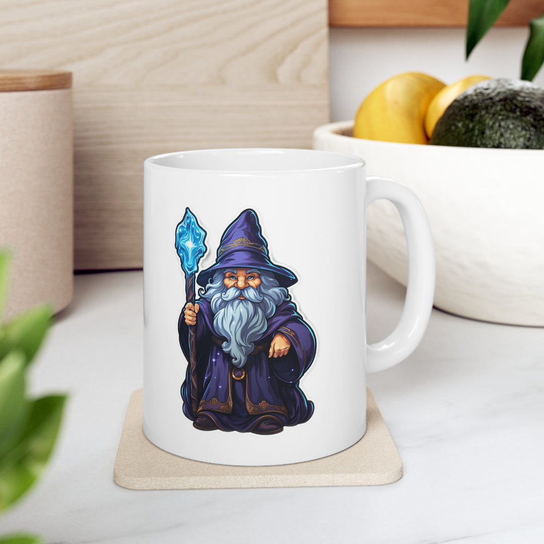 Cartoon Wizard  - Ceramic Mug 11oz