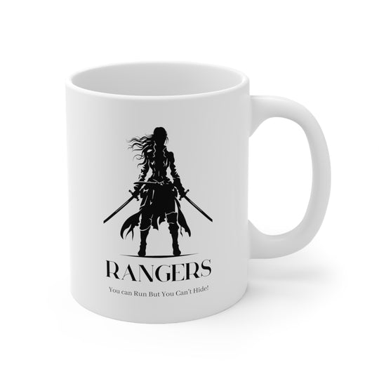 Rangers - You can run but you can't hide - Ceramic Mug 11oz