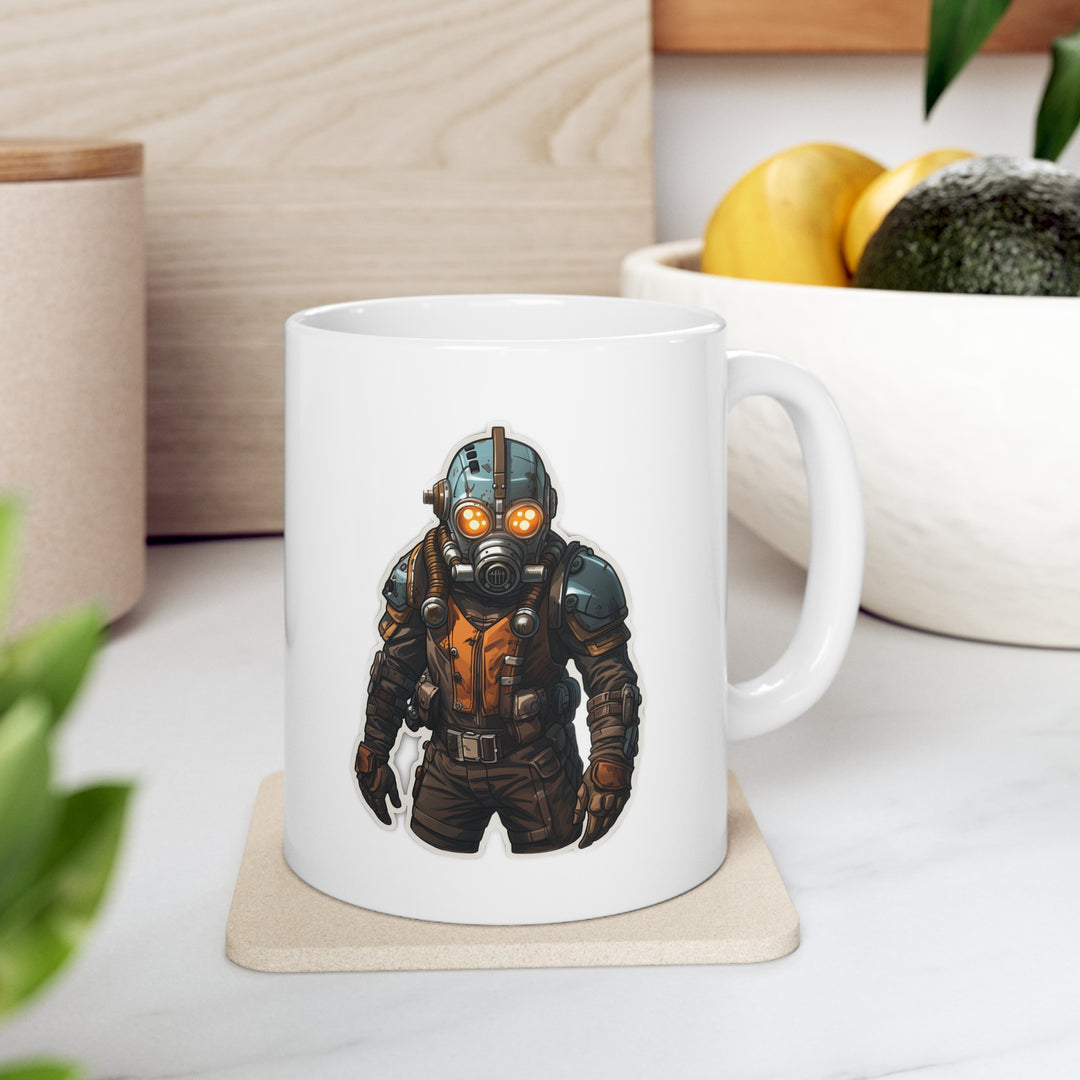 Dieselpunk Warrior  - Ceramic Mug 11oz