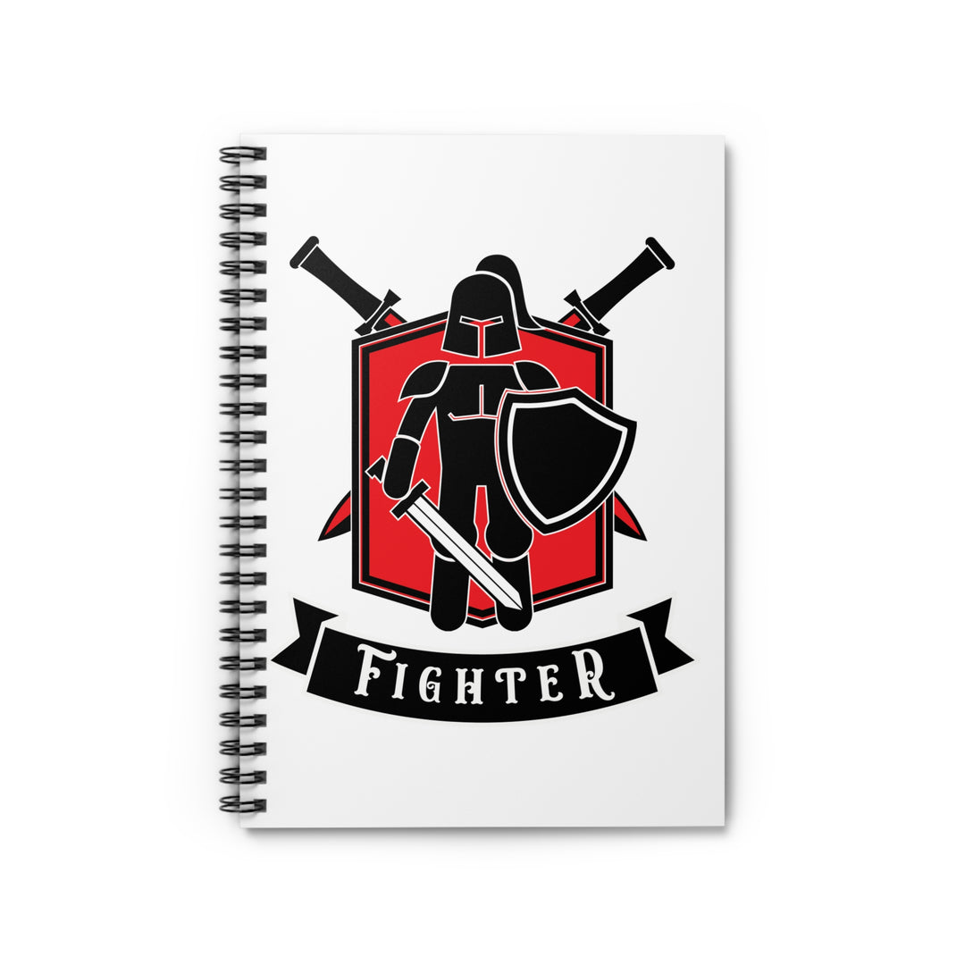 Fighter - Spiral Notebook - Ruled Line