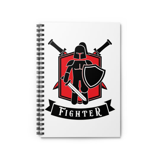 Fighter - Spiral Notebook - Ruled Line