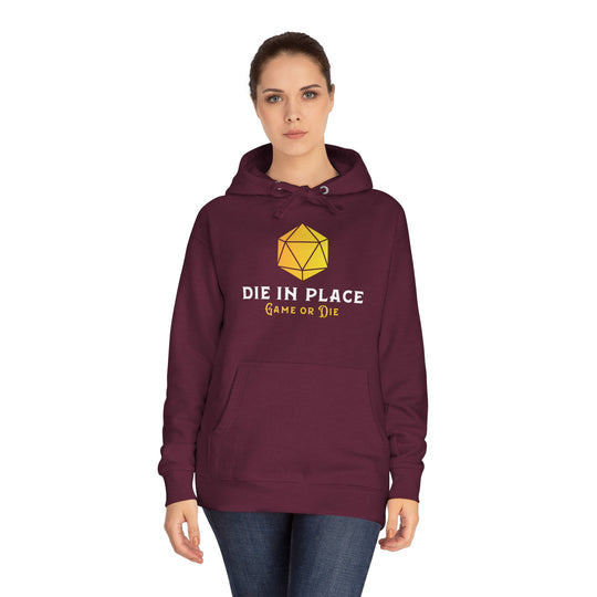 Die in Place - Unisex Fleece Hoodie