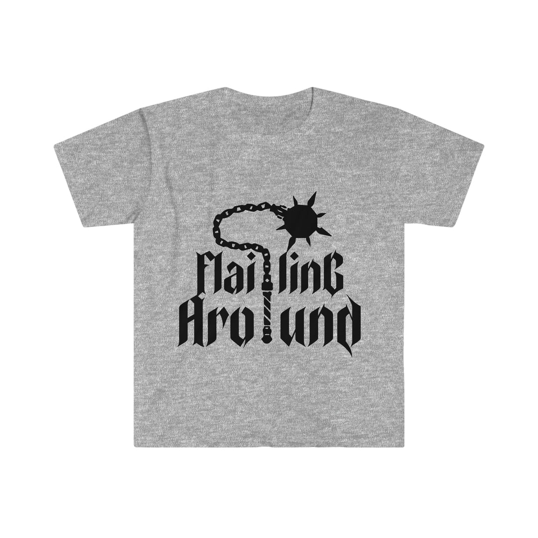 Flailing Around (Black) - Unisex Softstyle T-Shirt