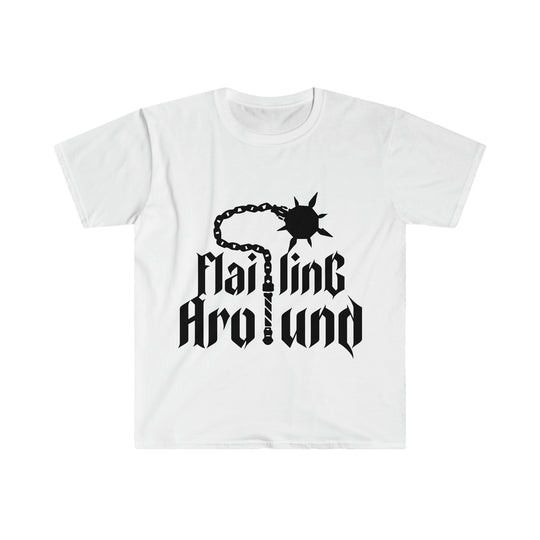 Flailing Around (Black) - Unisex Softstyle T-Shirt