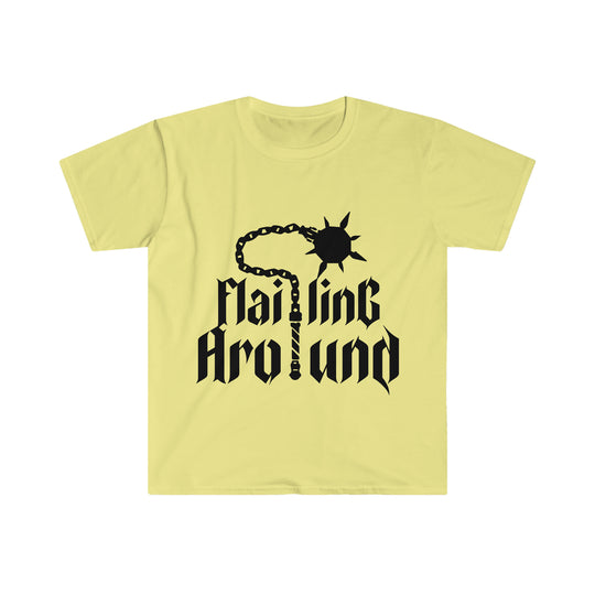 Flailing Around (Black) - Unisex Softstyle T-Shirt