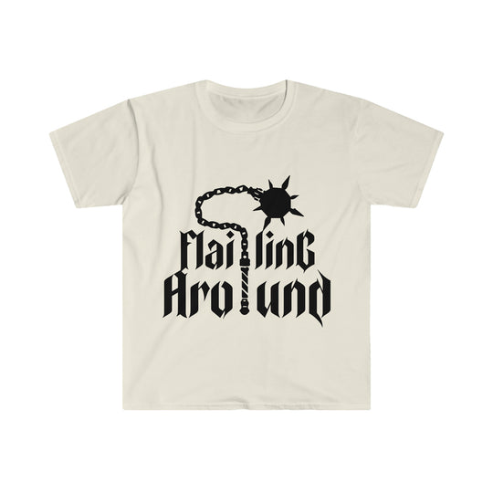 Flailing Around (Black) - Unisex Softstyle T-Shirt