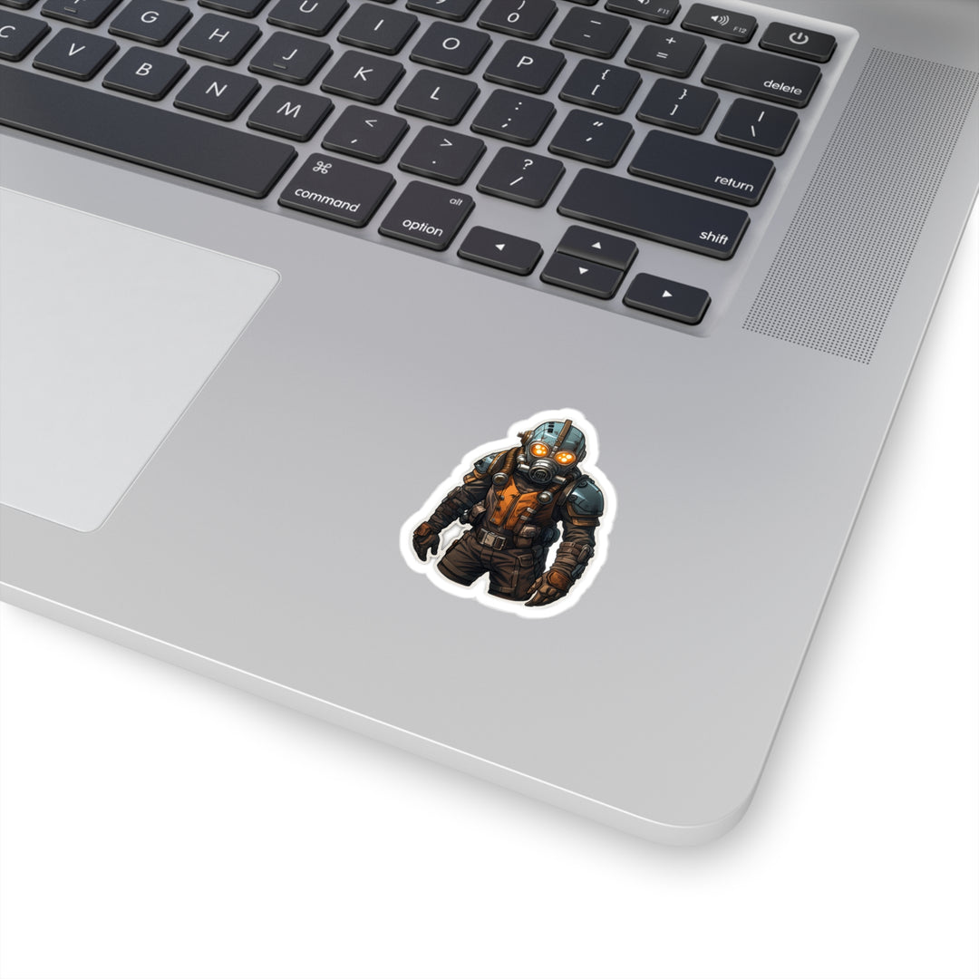 Kiss-Cut Stickers - Cartoony Dieselpunk Soldier