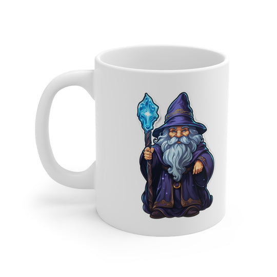 Cartoon Wizard  - Ceramic Mug 11oz