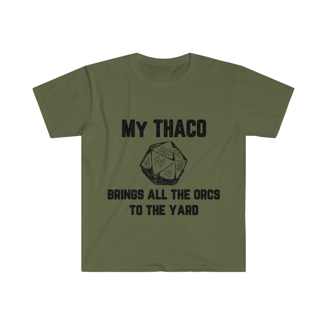 My Thaco brings all the orcs to the yard (black lettering) - Unisex Softstyle T-Shirt