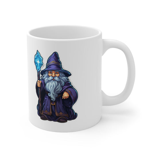 Cartoon Wizard  - Ceramic Mug 11oz