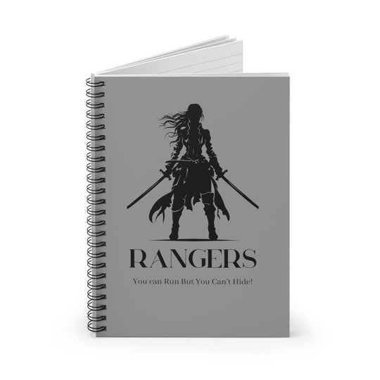 Rangers - You can run but you can't hide - Spiral Notebook - Ruled Line