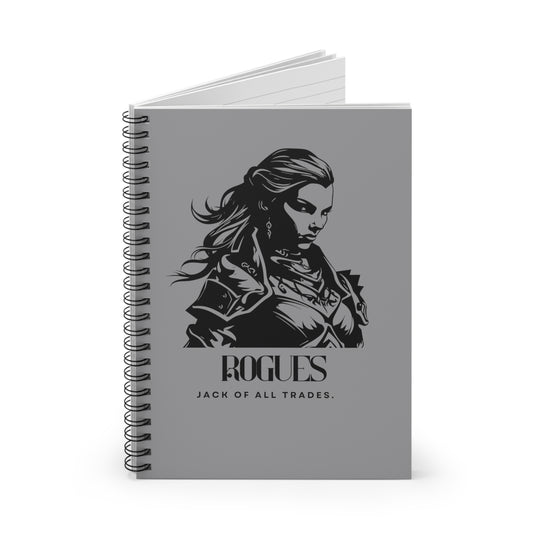 Rogues - Jack of all trades - Spiral Notebook - Ruled Line