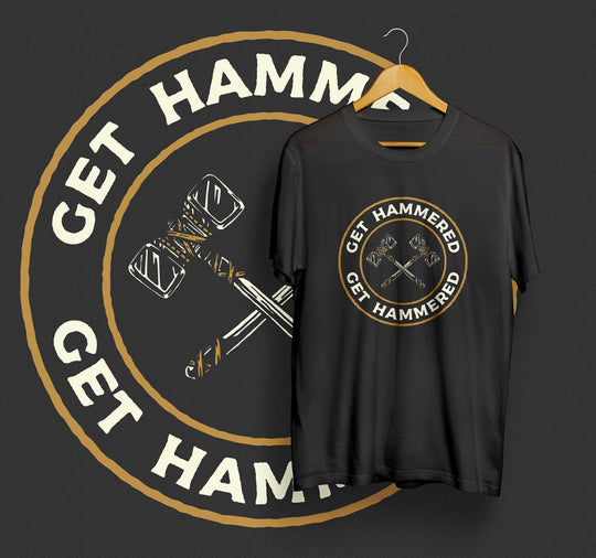 Get Hammered 2 (white lettering) - Unisex Softstyle T-Shirt